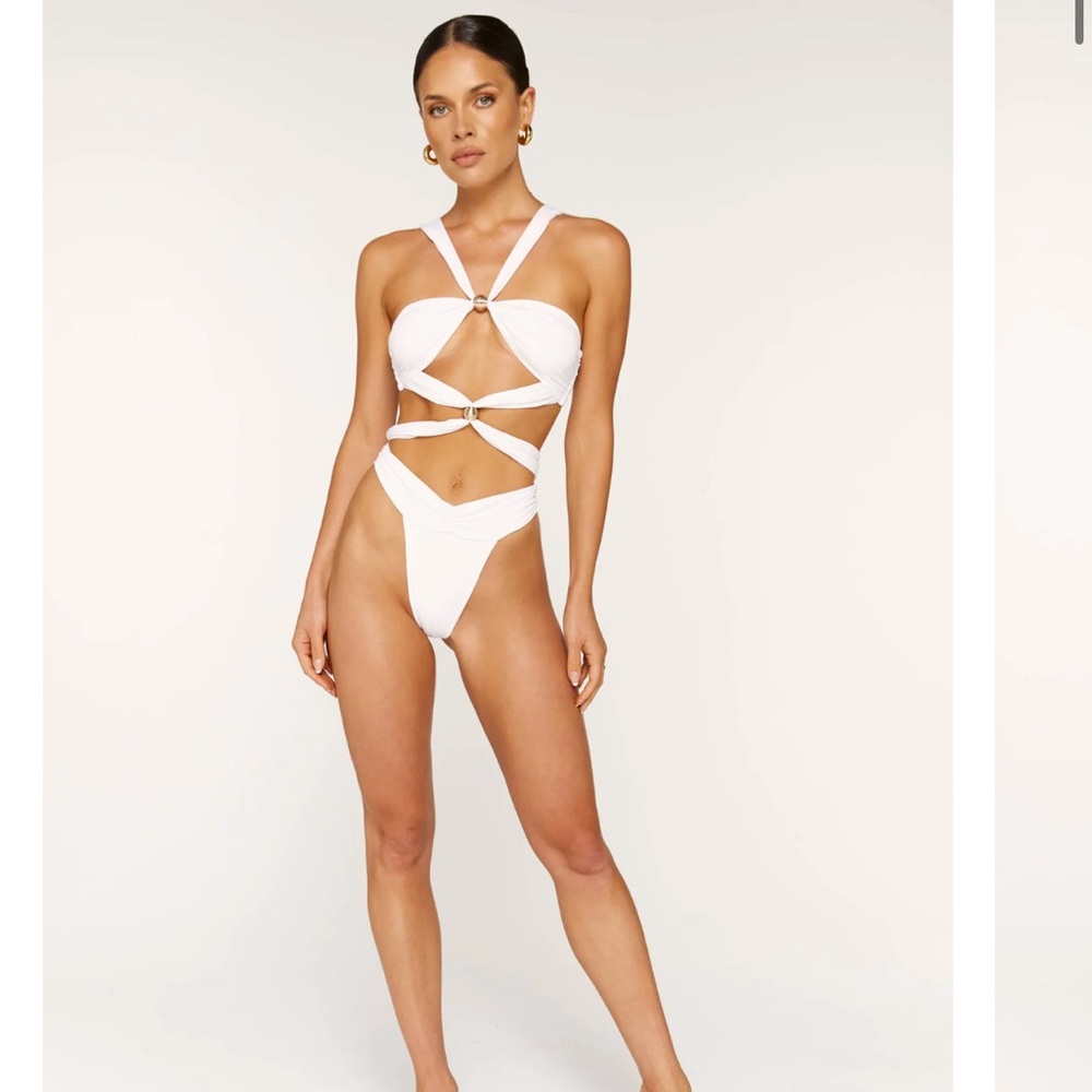 White ALT SWIM Harlow One Piece Bachelorette Swimsuit. New w/tag. Free Shipping.